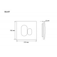 Клавиша смыва Grossman Galaxy 800.T1.01.110.110 хром матовый № 3