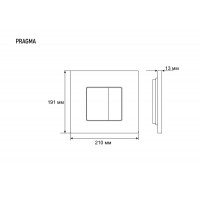 Клавиша смыва Grossman Pragma 800.T1.03.110.110 хром/матовый № 3