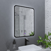 Зеркало Grossman Elegans Норма Black 600*800 LED с сенсорным выключателем и подогревом № 0