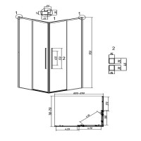Душевой уголок Grossman Galaxy 300.K33.01.9080.21.00 № 9