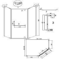 Душевой уголок Grossman Pragma 302.K33.03.1010.10.02 № 9
